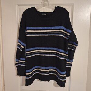 Wild Fable Oversized Striped Cozy Crew Sweater